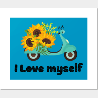 I Love Myself T-Shirt,Love myself gift,self love tshirt Posters and Art